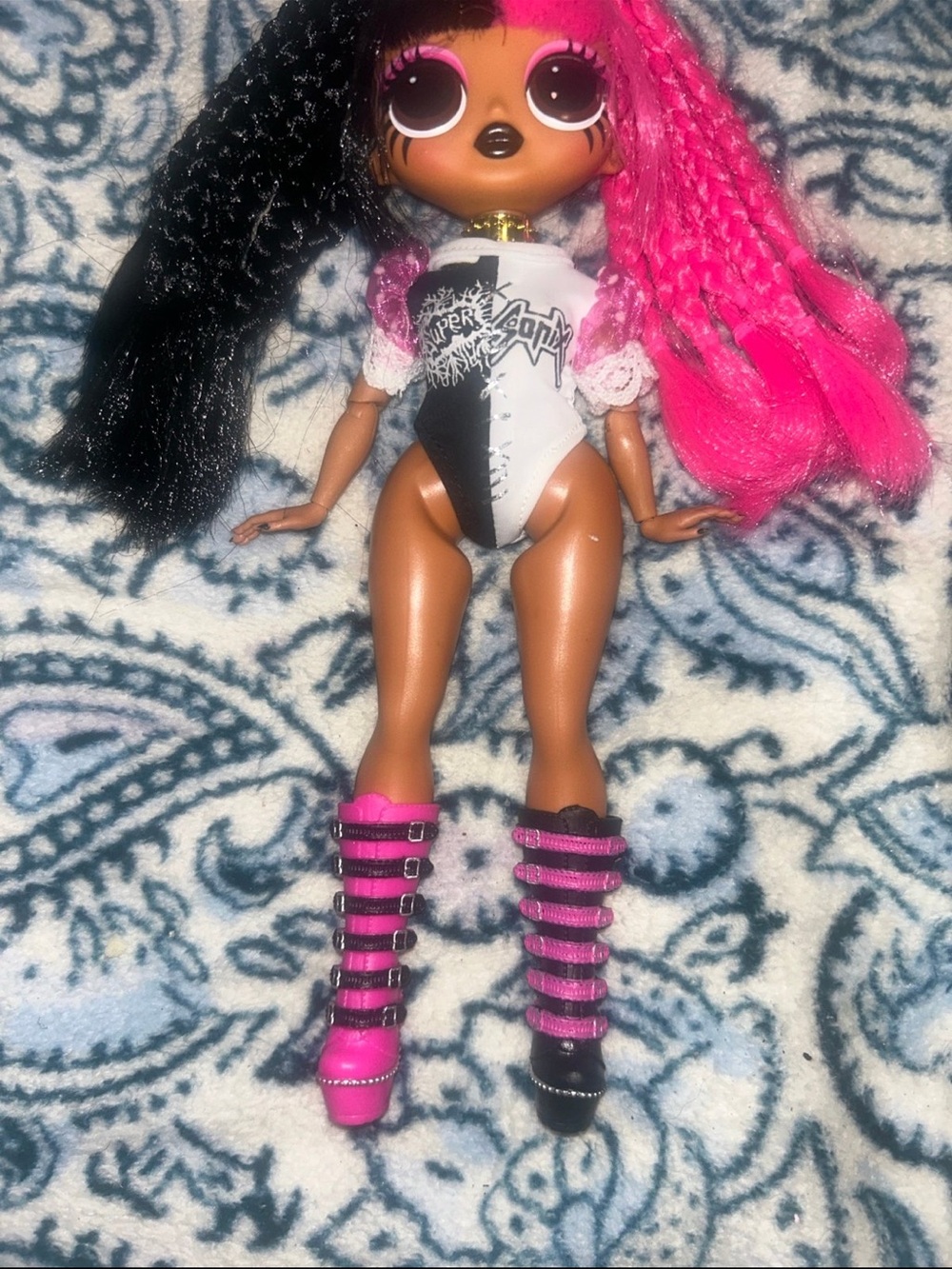 L.O.L. Surprise! Doll with Black & Hot Pink Hair and Pink/Black Boots - Picture 2 of 4